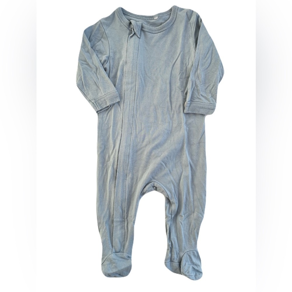 Coccoli Blue Footie One Piece with Enclosed Feet